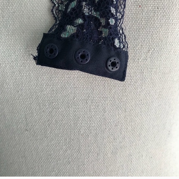 VICTORIAS SECRET METALLIC SILVER & BLUE BODY SUIT - Picture 6 of 8